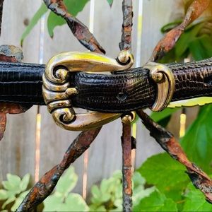 Brighton ladies Black & Silver Vintage Chain Belt